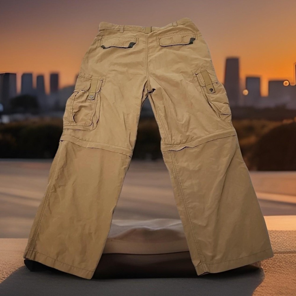 Vintage No Boundaries Paratrooper Cargo Pants Zip Off Legs Ripstop 36x30 Skate - Picture 2 of 11